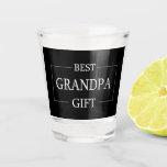 Personalised Gift For Grandpa Grandfather Birthday Shot Glass<br><div class="desc">You can customise it with your photo,  logo or with your text.  You can place them as you like on the customisation page. Modern,  unique,  simple,  or personal,  it's your choice.</div>