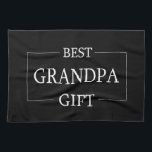 Personalised Gift For Grandpa Grandfather Birthday Tea Towel<br><div class="desc">You can customise it with your photo,  logo or with your text.  You can place them as you like on the customisation page. Modern,  unique,  simple,  or personal,  it's your choice.</div>