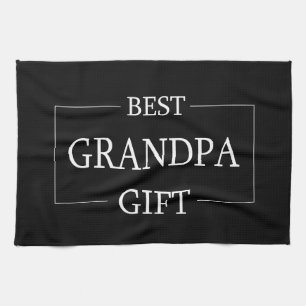 Personalised Gift For Grandpa Grandfather Birthday Tea Towel