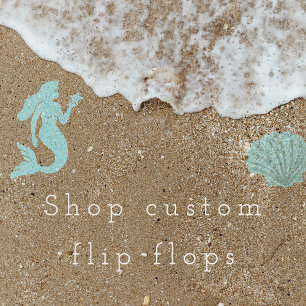 personalised, gift for her, beach, birthday gift thongs