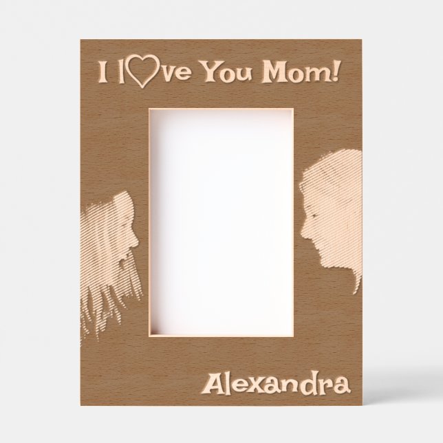 Personalised Gift for Mum Etched Frames (Front)