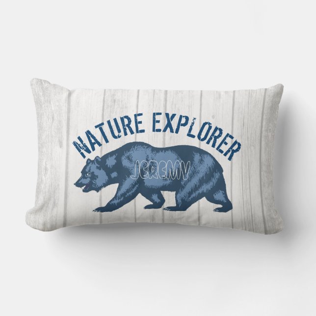Personalised Gift for Nature Animal Wildlife Lover Lumbar Cushion (Front)