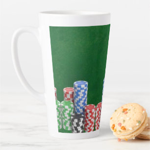 Personalised Gift for Poker Players Latte Mug