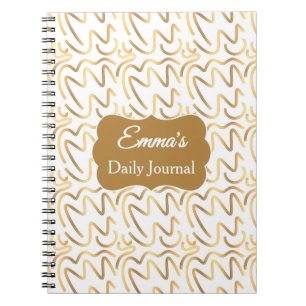 Personalised gift Minimalist Spiral Journal