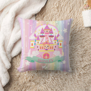 Personalised Gift! Princess Castle Cushion