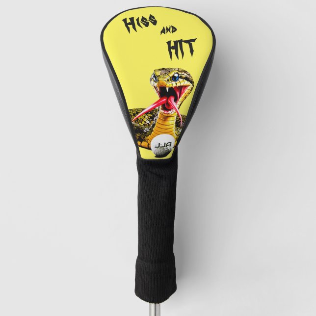 Personalised Gift -snake Golf Head Cover (Front)