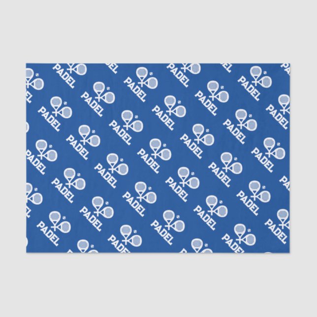 Personalised gift tissue paper for padel player (Front)