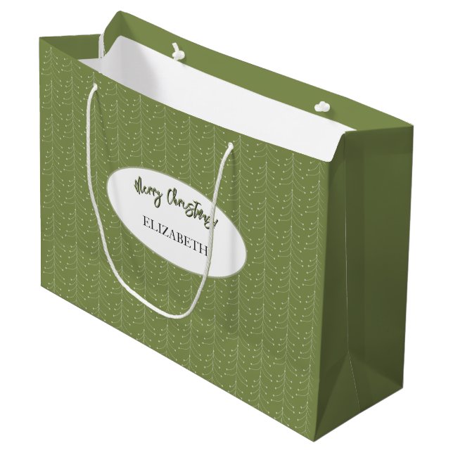 Personalised Gifting In Pastel Tones Large Gift Bag (Front Angled)