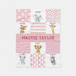 Personalised Gifts For Baby Boys & Girls, New Born Fleece Blanket