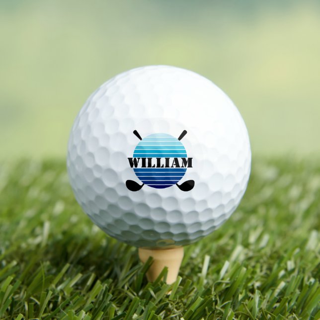 Personalised Gifts for Dad, Retirement Gift Golf Balls (Insitu Tee)