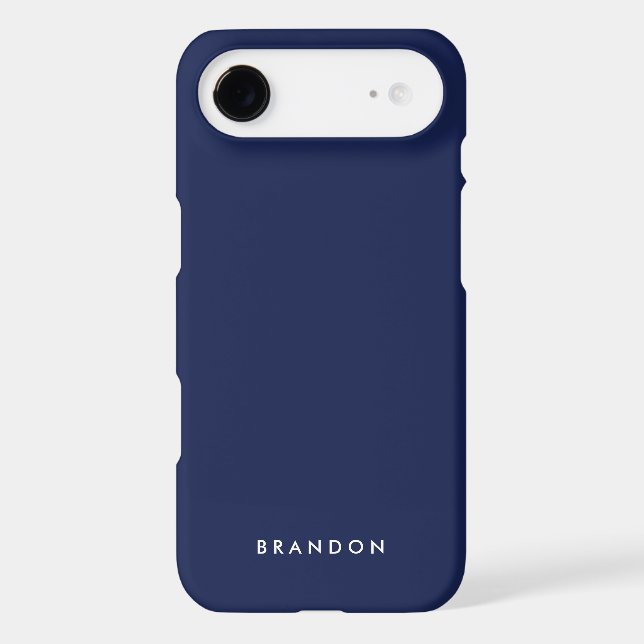 Personalised Gifts For Men Navy Blue iPhone 6 Case (Back)