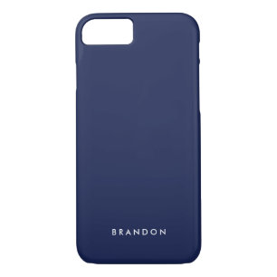 Personalised Gifts For Men Navy Blue iPhone 7 Case