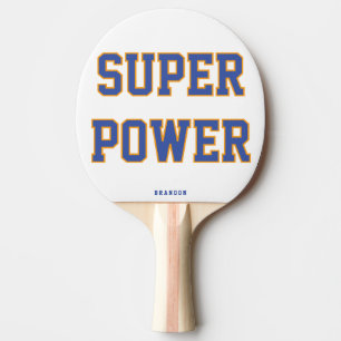 Personalised Gifts For Men White Ping Pong Paddle