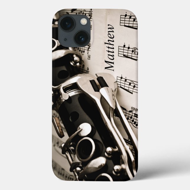 Personalised Gifts for Oboists Clarinetists Case-Mate iPhone Case (Back)