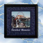 Personalised Gifts for Older Parents Couples Blue Gift Box<br><div class="desc">Transform gifting into a heartfelt experience with our Personalised Gifts for Older Parents Couples Blue gift box. Adorned with an elegant indigo-blue vintage floral design, this box becomes a vessel of cherished memories. Customise it with a particular photo and heartfelt text to curate a unique token of their enduring journey....</div>