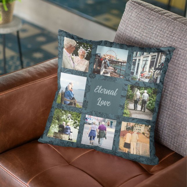 Personalised Gifts for Older Parents Couples Green Cushion (Personalized Gifts for Older Parents Couples)