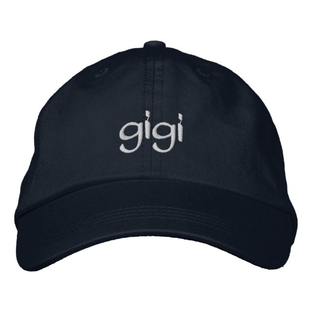 Personalised "Gigi" Embroidered Ball Cap (Front)