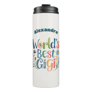 Personalised GIGI Mothers Day Birthday Christmas Thermal Tumbler