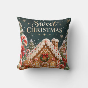 Personalised Gingerbread Christmas with Candy,cake Cushion