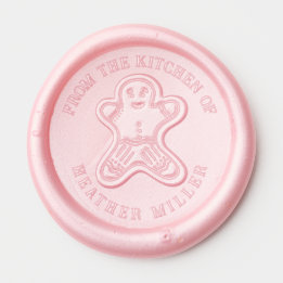 Personalised Gingerbread Cookie Wax Seal Sticker