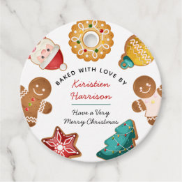 Personalised Gingerbread Cookies Baking Holiday Favour Tags