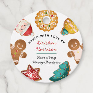 Personalised Gingerbread Cookies Baking Holiday Favour Tags