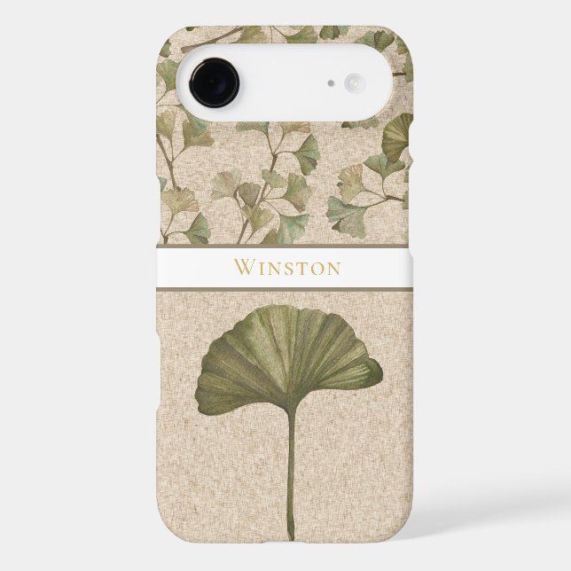 Personalised Ginkgo Pattern  (Back)