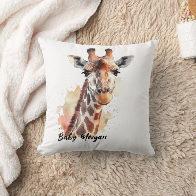 Personalised Giraffe Cushion (Blanket)