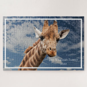 Personalised Giraffe Giant Jigsaw Puzzle
