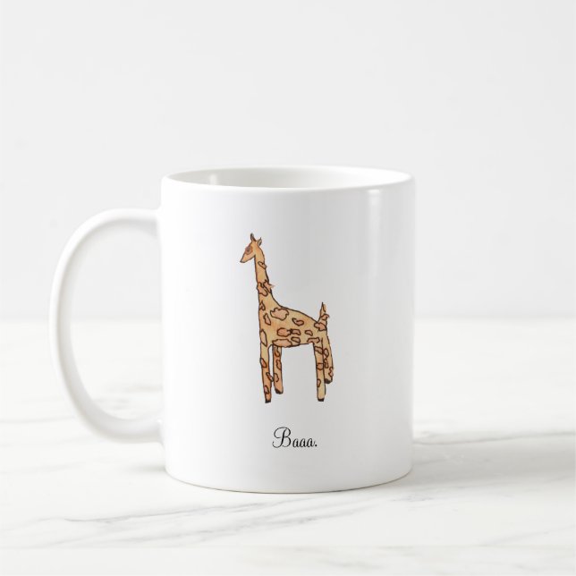 Personalised Giraffe Mug (Left)