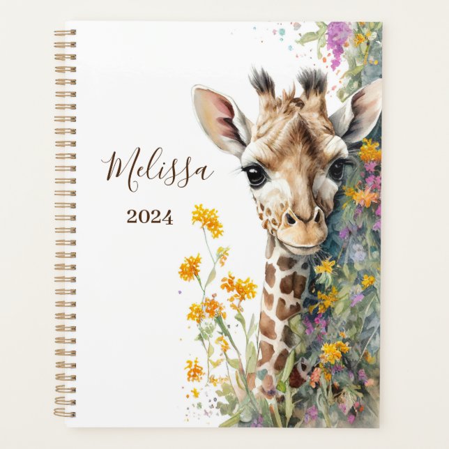 Personalised Giraffe Planner  (Front)