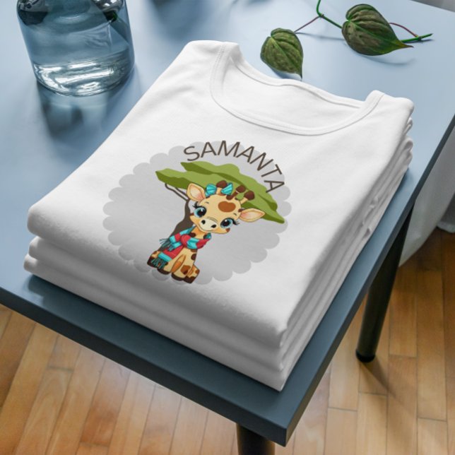 Personalised Giraffe Toddler T-Shirt (Creator Uploaded)