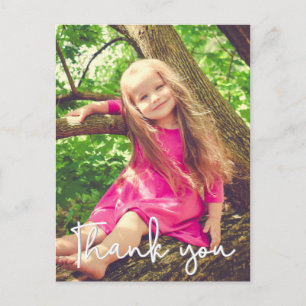 Personalised Girl birthday thank you Postcard