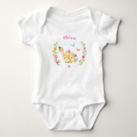 Personalised Girl Bunny Woodland Baby Shower Gift