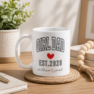 Personalised Girl Dad Father’s Day for Proud Girl Coffee Mug