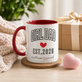 Personalised Girl Dad Father’s Day for Proud Girl Mug