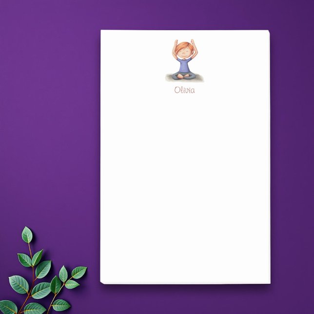 Personalised Girl doing yoga Post-it® Notes (Creator Uploaded)