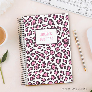 Personalised Girl Leopard Planner
