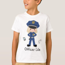 Personalised Girl Police Officer Law Enforcment