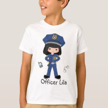 Personalised Girl Police Officer Law Enforcment