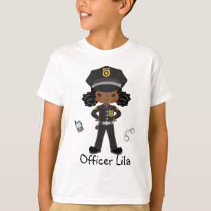 Personalised Girl Police Officer Law Enforcment T T-Shirt
