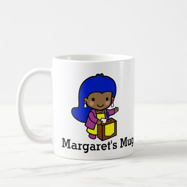 Personalised girl Politician / Speaker Coffee Mug (Left)