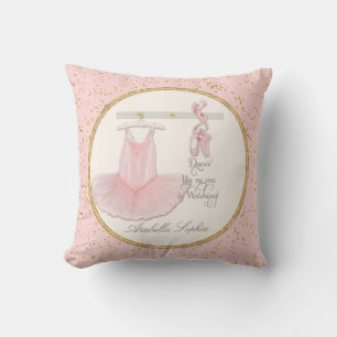 Personalised Girl Room Ballet Ballerina Dance Tutu Cushion