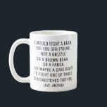 Personalised Girlfriend Gift, Funny Girlfriend Coffee Mug<br><div class="desc">Personalised Girlfriend Gift,  Funny Girlfriend Coffee Mug</div>