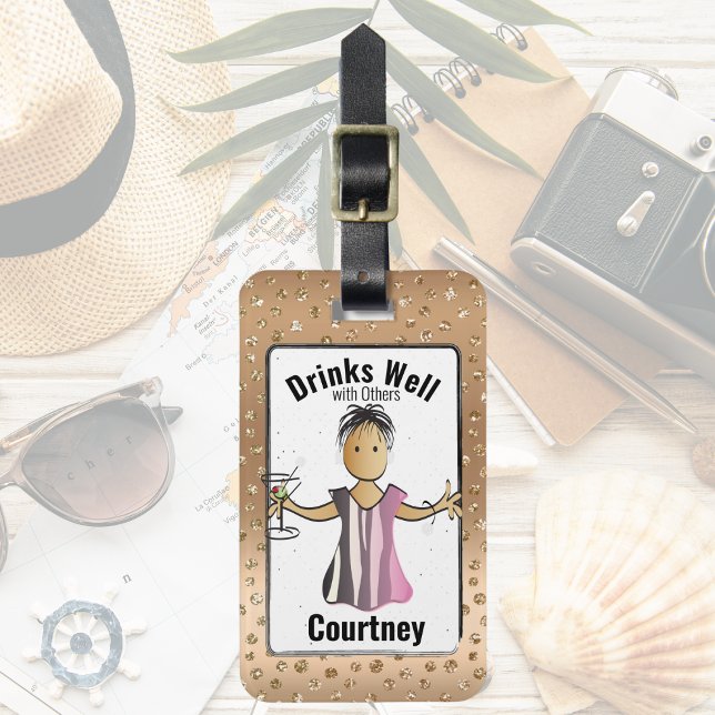 Personalised Girlie Funny Adult Luggage Tag (Creator Uploaded)
