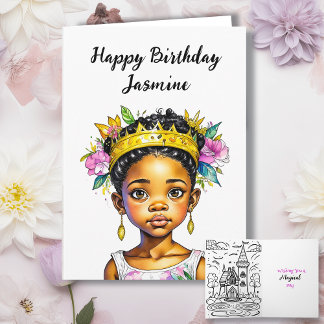 Personalised Girl's Birthday Card