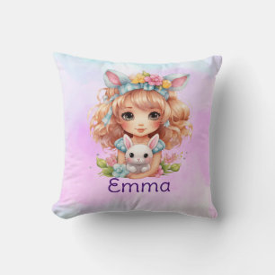 Personalised girls cushion