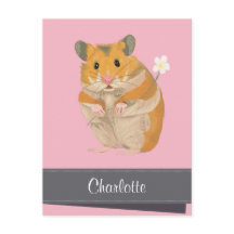 Personalised Girls Golden Hamster