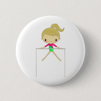 Personalised Girls Gymnastic apparel & accessories 6 Cm Round Badge