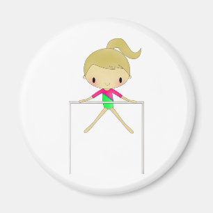 Personalised Girls Gymnastic apparel & accessories Magnet